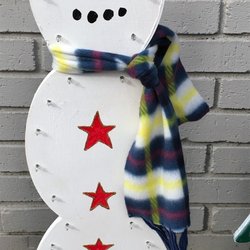 Let's Paint Stuff - painted and lighted snowflake