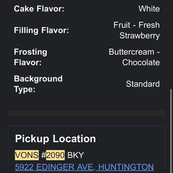 Vons - No fruit filling in the order that requests a fruit filling - Grocery Near Me - Huntington Beach, California Vons - No fruit filling in the order that requests a fruit filling - Grocery Near Me - Huntington Beach, California