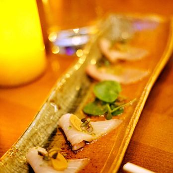 Roka Akor - Chicago - Yellowtail Tataki with Watercress and Garlic Ponzu - Sushi Bars Near Me - Chicago, Illinois Roka Akor - Chicago - Yellowtail Tataki with Watercress and Garlic Ponzu - Sushi Bars Near Me - Chicago, Illinois