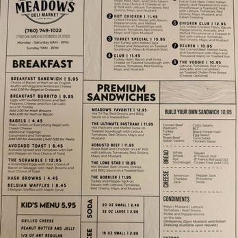Meadows Deli Market - Menu 10/24/2025 - Grocery Near Me - Escondido, California Meadows Deli Market - Menu 10/24/2025 - Grocery Near Me - Escondido, California