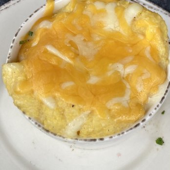 First Watch - Bob's Red Mill Cheese Grits, on the menu it's labeled as Southern style-that's a negative, 04.30.2023. - Breakfast & Brunch Near Me - Atlanta, Georgia