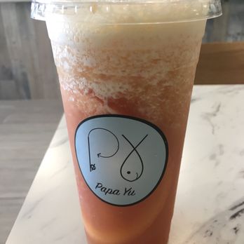 Papa Yu - Grapefruit green tea - Poke Near Me - Houston, Texas