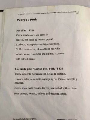 Menu photo 6 El Chac Mool Santa Elena, YUC