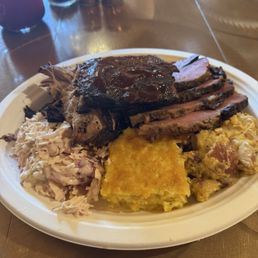 Three meat platter. Three meat platter.