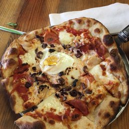 Salty Egg Pizzas
