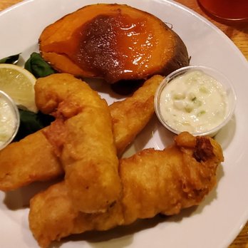 The Cottage - Cod fish dinner with sweet potato $14 99. 10/22/2019 - American Near Me - Traverse City, Michigan The Cottage - Cod fish dinner with sweet potato $14 99. 10/22/2019 - American Near Me - Traverse City, Michigan