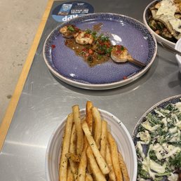 SHRIMP SKEWER FRENCH FRIES SHRIMP SKEWER FRENCH FRIES