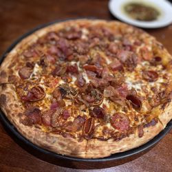 Johnny Carino's - Three-Meat Combo - Regular Crust