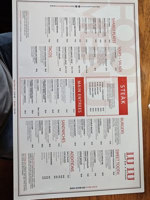 Menu photo 4 LU LU Craft Bar + Kitchen Richland, WA Menu photo 4 LU LU Craft Bar + Kitchen Richland, WA