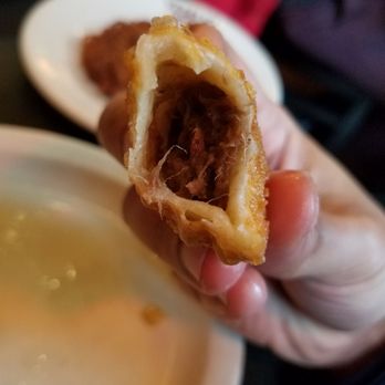 Veselka - Inside fried short rib pierogi- yumm - Ukrainian Near Me - New York, New York Veselka - Inside fried short rib pierogi- yumm - Ukrainian Near Me - New York, New York