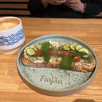 Finjan Coffee - Vanilla Bean Latte and Labne Toast - Coffee & Tea Near Me - San Diego, California Finjan Coffee - Vanilla Bean Latte and Labne Toast - Coffee & Tea Near Me - San Diego, California
