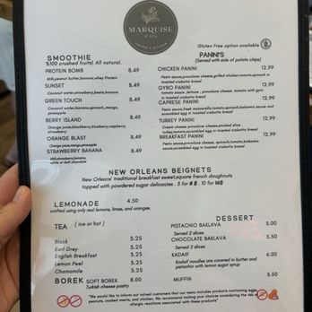 Cafe Marquise - Menu - Coffee & Tea Near Me - Naples, Florida Cafe Marquise - Menu - Coffee & Tea Near Me - Naples, Florida