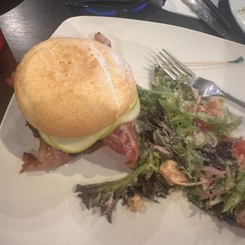 Ponds Lodge - Papi Karl's Burger with my salad on the side - Hotels Near Me - Island Park, Idaho Ponds Lodge - Papi Karl's Burger with my salad on the side - Hotels Near Me - Island Park, Idaho