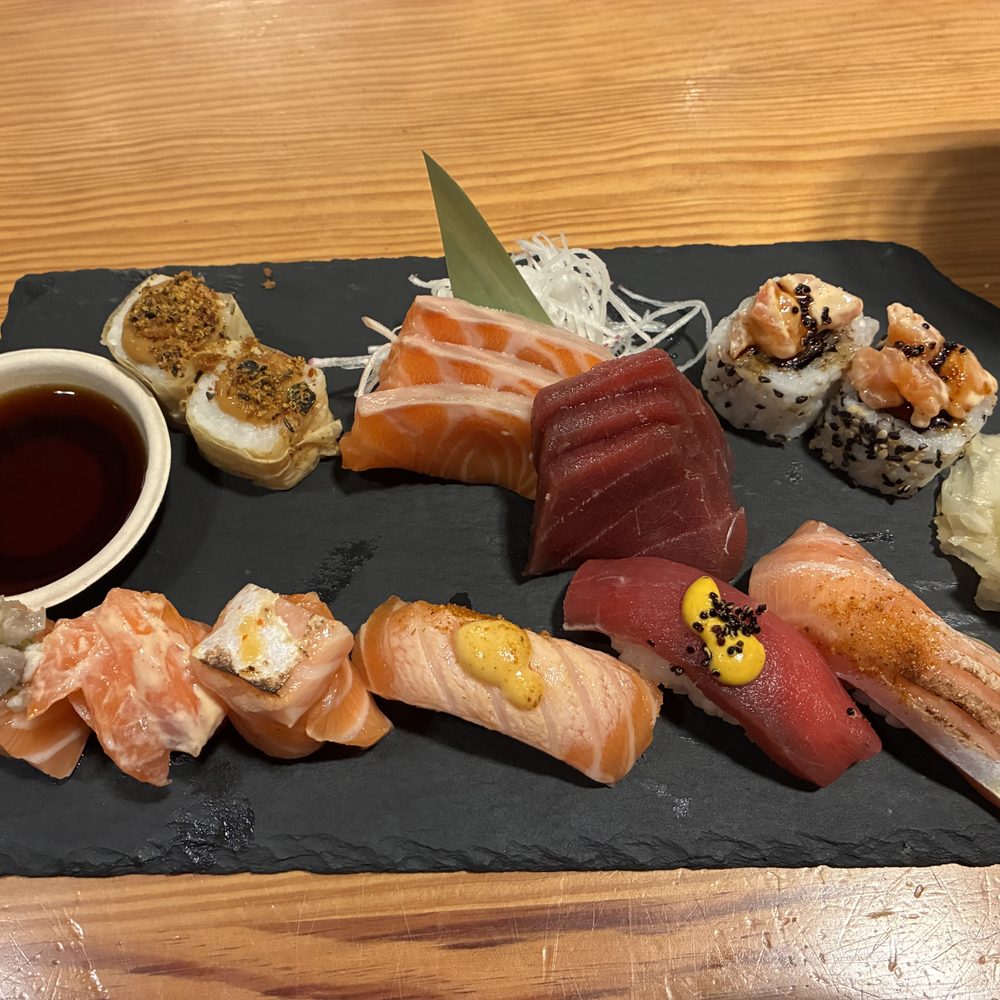 Sushi is one of many, many enticing options here.