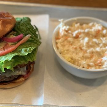 The Local Press - LAMB BURGER with COLESLAW - Salad Near Me - Park, New York The Local Press - LAMB BURGER with COLESLAW - Salad Near Me - Park, New York