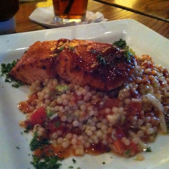 The Frog - Salmon with couscous - American Near Me - Morristown, New Jersey The Frog - Salmon with couscous - American Near Me - Morristown, New Jersey