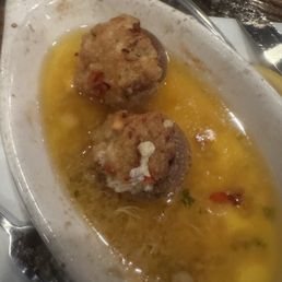 This is what's left of my lobster stuffed mushrooms This is what's left of my lobster stuffed mushrooms