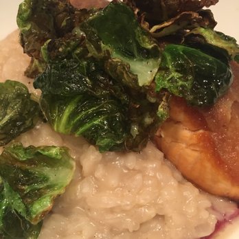 21c Museum Hotel Cincinnati - Salmon, risotto, and crispy Brussels Sprouts - Hotels Near Me - Cincinnati, Ohio 21c Museum Hotel Cincinnati - Salmon, risotto, and crispy Brussels Sprouts - Hotels Near Me - Cincinnati, Ohio