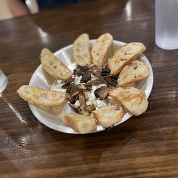 PSJ Cellar Restaurant And Bar - Mushrooms and goat cheese platter appetizer - New American Near Me - Port Saint John, Florida