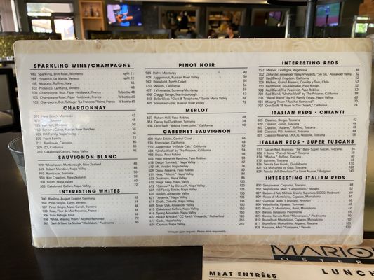 Menu photo 2 Mario's Osteria Boca Raton, FL
