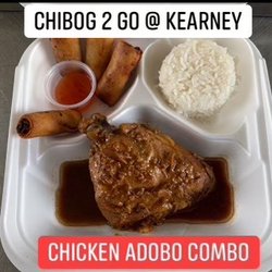 Chibog 2 Go - Chicken adobo combo