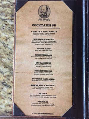 Menu photo 2 Burnside's Tavern Austin, TX