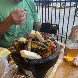 man eating man eating