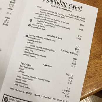 Holy Cannoli - Menu - Desserts Near Me - Waterville, Maine