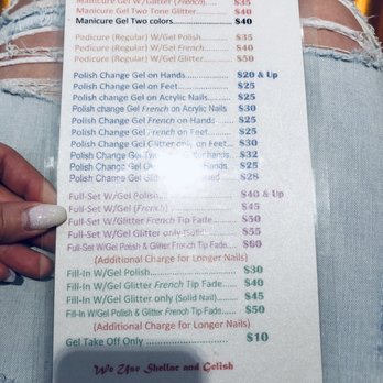 4 Seasons Nails and Spa - Mani pricing. They do have SNS but I didn't inquire the pricing - Nail Salons Near Me - Mesa, Arizona