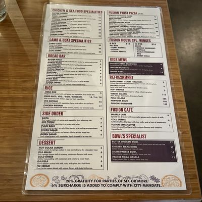 Menu photo 4 Fusion Indian Cuisine & Bar Clovis, CA