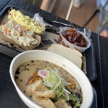 Momoiro Ramen - a bowl of soup and a sandwich - Ramen Near Me - Marietta, Georgia Momoiro Ramen - a bowl of soup and a sandwich - Ramen Near Me - Marietta, Georgia