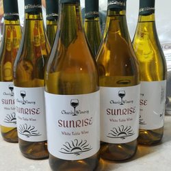 Charis Winery & Distillery - Our Pinot Grigio, a refreshingly dry, zesty white wine that has impressive acity with flavors of lemons, limes, green apple and honeysuckle!