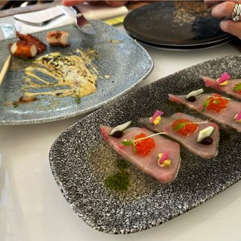 Hau Tree - the hamachi crudo & the CRISPY OCTOPUS that we inhaled before we had time to take a pic - Seafood Near Me - Honolulu, Hawaii Hau Tree - the hamachi crudo & the CRISPY OCTOPUS that we inhaled before we had time to take a pic - Seafood Near Me - Honolulu, Hawaii