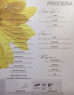 Menu photo 2 Pradera Brunch Costa Mesa, CA