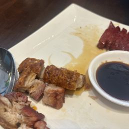 Double pleasure roasted pork and bbq pork Double pleasure roasted pork and bbq pork