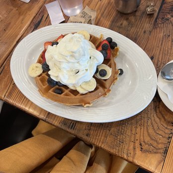 Montclair House Grill - Belgian Waffle Mascarpone - Breakfast & Brunch Near Me - Montclair, New Jersey