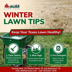 Alief Lawn Care - Winter lawn treatments and Winter cleanup