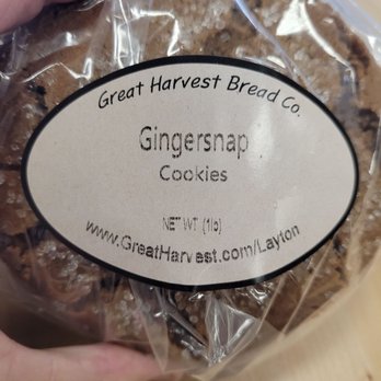 Great Harvest Bread Co-Layton - Ginger snap cookies - Bakeries Near Me - Layton, Utah Great Harvest Bread Co-Layton - Ginger snap cookies - Bakeries Near Me - Layton, Utah