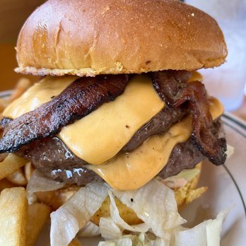 Woody's Diner - Double cheeseburger w/ bacon. - Diners Near Me - Sunset Beach, California Woody's Diner - Double cheeseburger w/ bacon. - Diners Near Me - Sunset Beach, California