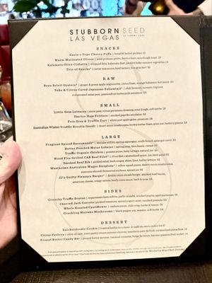 Menu photo 7 Stubborn Seed Las Vegas, NV Menu photo 7 Stubborn Seed Las Vegas, NV