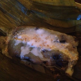 Thaiku - Sticky rice steamed with taro topped with coconut milk - Thai Near Me - Seattle, Washington Thaiku - Sticky rice steamed with taro topped with coconut milk - Thai Near Me - Seattle, Washington