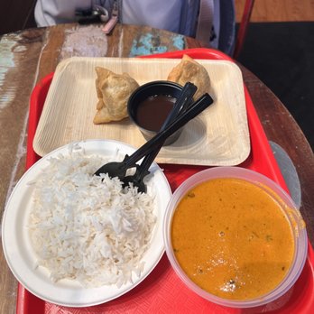 Vaanga - Paneer Butter Masala (Served with Rice) and "Sexy" Samosas (2) - Indian Near Me - Boston, Massachusetts Vaanga - Paneer Butter Masala (Served with Rice) and "Sexy" Samosas (2) - Indian Near Me - Boston, Massachusetts