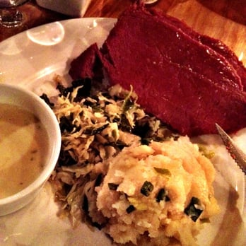 The Boxty House - Corned beef with cabbage and champ - Irish Near Me - Dublin, D The Boxty House - Corned beef with cabbage and champ - Irish Near Me - Dublin, D