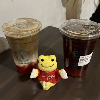 Icha Tea - strawberry hojicha and chrysanthemum pu er tea - Coffee & Tea Near Me - Toronto, Ontario