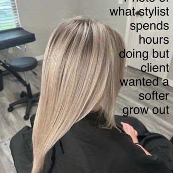 David Wenzel Salon - Was a photo of the previous color but request for a more blended/softer grow out. - Hair Salons Near Me - Springfield, Missouri David Wenzel Salon - Was a photo of the previous color but request for a more blended/softer grow out. - Hair Salons Near Me - Springfield, Missouri