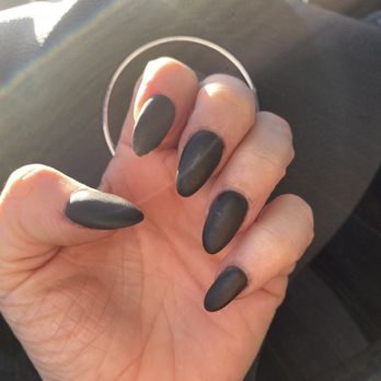 Acqua Nail Spa - Matte black dip - Nail Salons Near Me - Pompano Beach, Florida Acqua Nail Spa - Matte black dip - Nail Salons Near Me - Pompano Beach, Florida