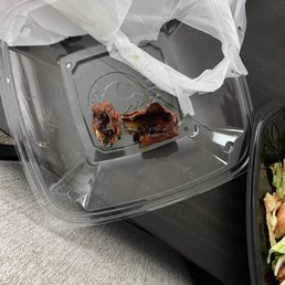 So I ordered the Zensation zalad, as you can see from the picture the egg roll isn't even edible. I will not be not be back to this location So I ordered the Zensation zalad, as you can see from the picture the egg roll isn't even edible. I will not be not be back to this location