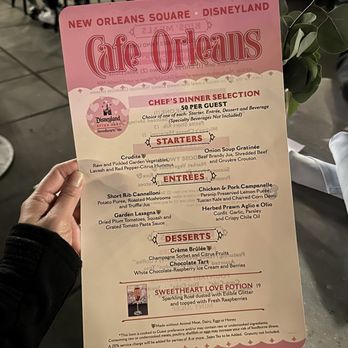 Cafe Orleans - Sweethearts Nite @ Cafe Orleans menu 01.30.2024 - Cajun/Creole Near Me - Anaheim, California Cafe Orleans - Sweethearts Nite @ Cafe Orleans menu 01.30.2024 - Cajun/Creole Near Me - Anaheim, California