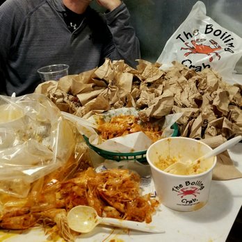 The Boiling Crab - The aftermath, look how much napkins we used. - Cajun/Creole Near Me - Burbank, California The Boiling Crab - The aftermath, look how much napkins we used. - Cajun/Creole Near Me - Burbank, California