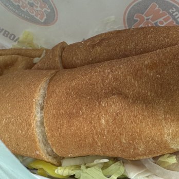 Jersey Mike's Subs - Turkey provolone regular sub... not a great photo, but tasty sub! - Fast Food Near Me - Conway, Arkansas Jersey Mike's Subs - Turkey provolone regular sub... not a great photo, but tasty sub! - Fast Food Near Me - Conway, Arkansas